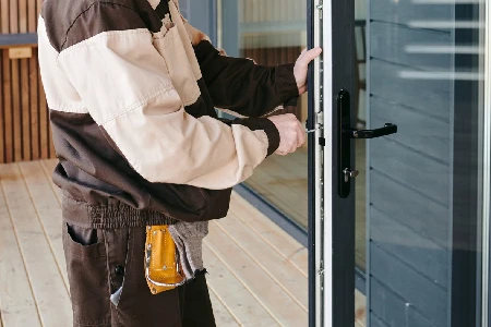 Cleaning And Polishing Glass Door Installation in West Pensacola, FL